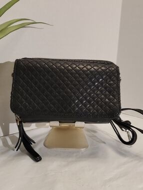 Vera Bradley Leather Quilted Crossbody With Wristlet Strap